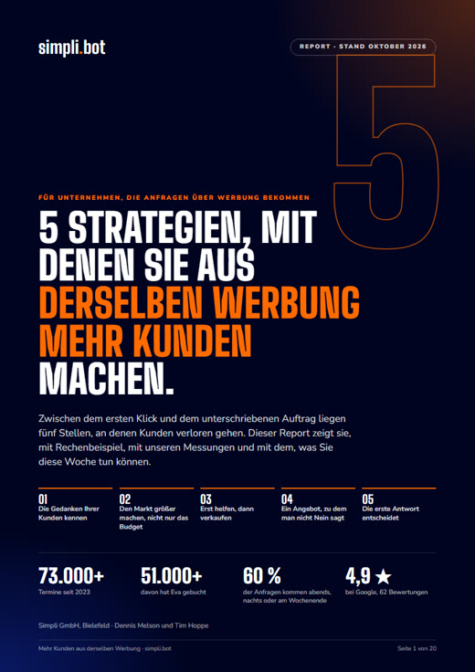Titelseite des Reports: 5 Strategien, mit denen Sie aus derselben Werbung mehr Kunden machen